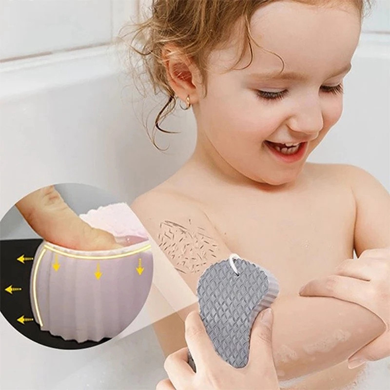 Mīkstas vannas birstes Pīlinga vannas sūklis ķermeņa skruberi dušas birste Dead Skin Remover ķermeņa ādas tīrītājs Esponja Exfoliante