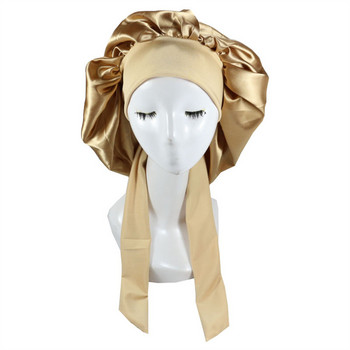 Γυναικείο πολυεστέρα Υψηλή ελαστικότητα Νυχτερινός ύπνος Καπέλο ντους Μαλλιά Καπέλο Καπέλο Κάλυμμα κεφαλιού Σατέν τουρμπάνι Αξεσουάρ μπάνιου