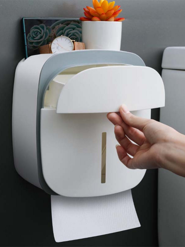 Držač toaletnog papira Vodootporna zidna polica Rola ladice za toaletni papir Držač papirnatih ručnika Kutija Tuba Kutija za pohranu Organizator ladice