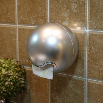 Pie sienas piestiprināts apaļš tualetes papīra turētājs Radošs ūdensnecaurlaidīgs magnētiskais apakšējais mājas vannas istabas smaids tualetes rullīša papīra organizatora kaste