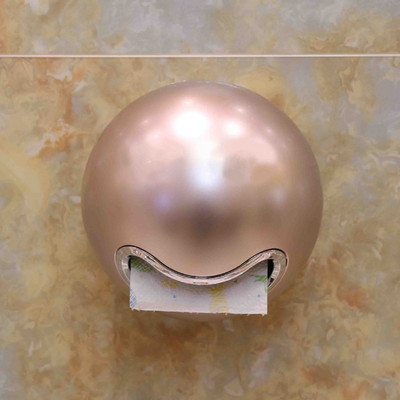 Pie sienas piestiprināts apaļš tualetes papīra turētājs Radošs ūdensnecaurlaidīgs magnētiskais apakšējais mājas vannas istabas smaids tualetes rullīša papīra organizatora kaste