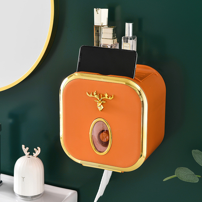 Držač toaletnog papira bez bušenja Višenamjenska polica za kupaonski organizator Dodaci za kupaonicu Držač role toaletnog papira