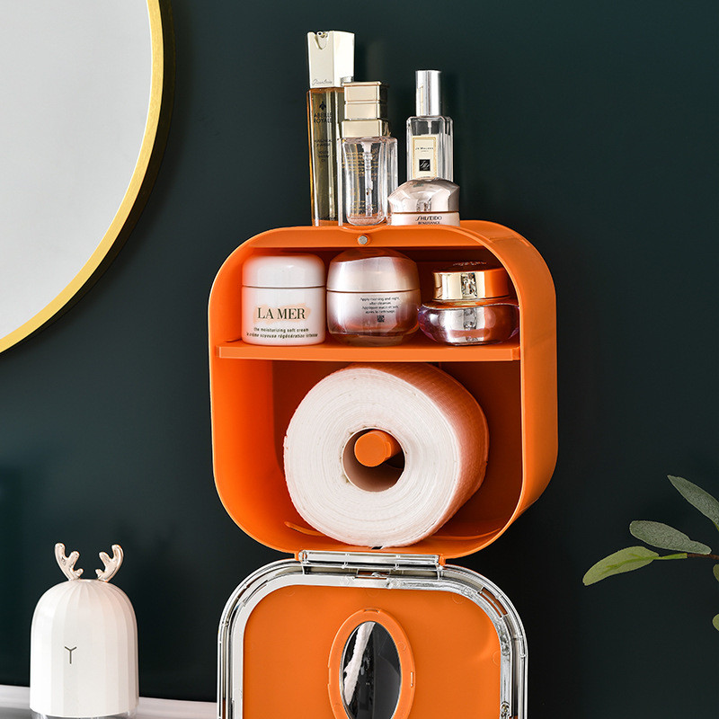 Držač toaletnog papira bez bušenja Višenamjenska polica za kupaonski organizator Dodaci za kupaonicu Držač role toaletnog papira