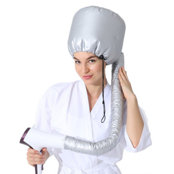 Hair Perm Φορητό μαλακό καπάκι για στεγνωτήρα μαλλιών Καπέλο καπέλο πιστολάκι μαλλιών Εξάρτημα στεγνωτήρα μαλλιών Κρέμα καπάκι χονδρικής σατέν μπόνε