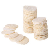 50 tk Loofah koorimiskäsnad Kooriv koorimispadi Loofah Sponge Pad Natural Loofa näokoorija