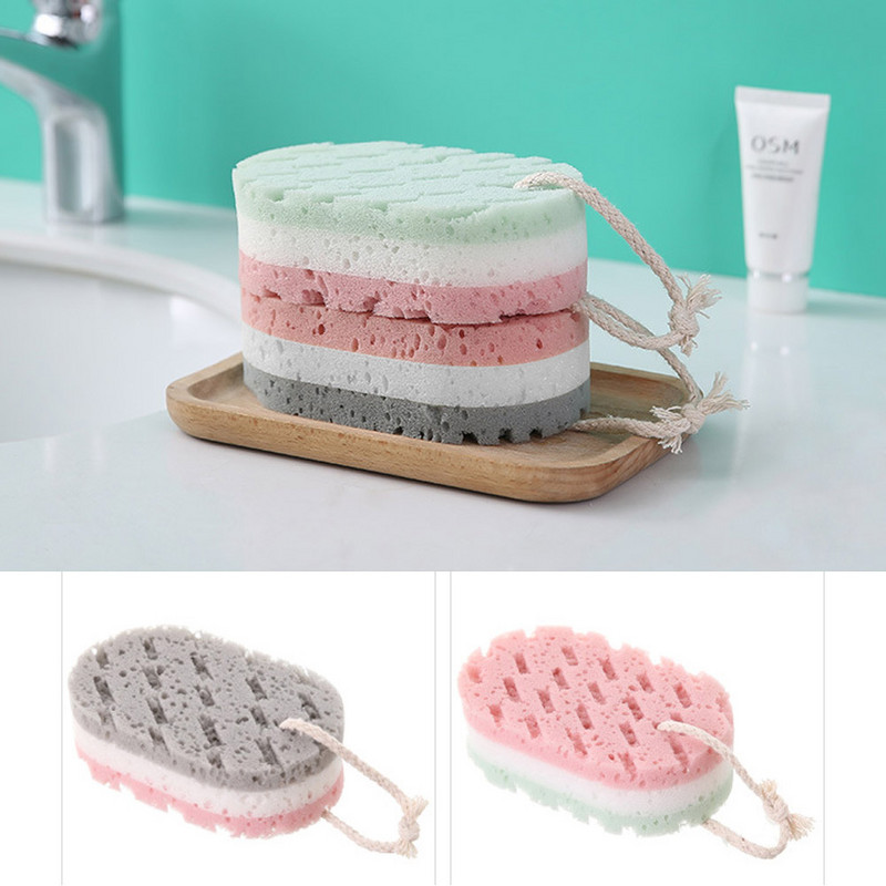 Soft Sponge Body Scrubber Bath Exfoliating Scrub Sponge dušas birste ķermeņa ādas tīrīšanas līdzeklis atmirušās ādas noņemšanai