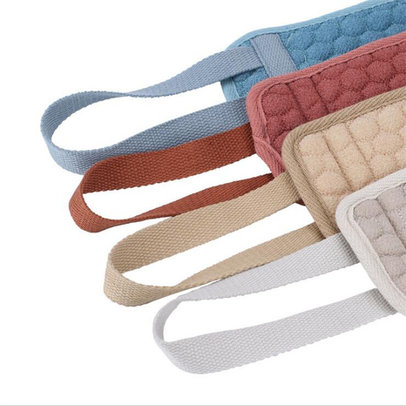 Uus naturaalne pehme kooriv loofah seljarihm vannirätik dušš Massaaž Spa koorija käsn Keha naha tervise puhastamine