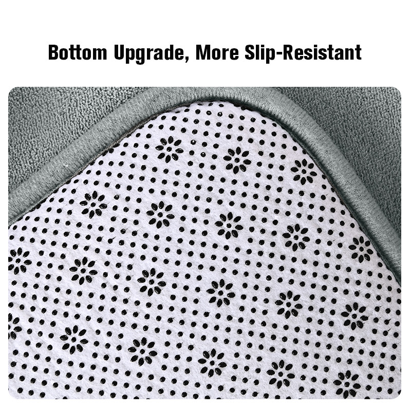 Atmiņas putu vannas paklājiņi Pretslīdes dušas paklājs Koraļļu vilnas mīksts pēdu paliktnis, absorbējošs vannas istabas paklājs, mazgājams ieejas durvju paklājiņš