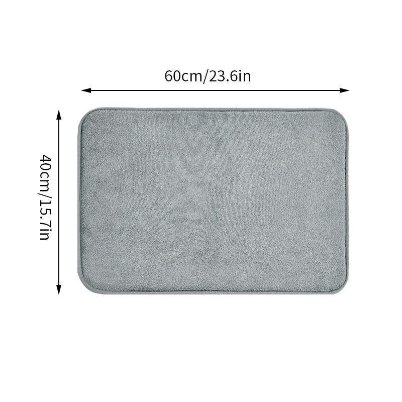 Atmiņas putu vannas paklājiņi Pretslīdes dušas paklājs Koraļļu vilnas mīksts pēdu paliktnis, absorbējošs vannas istabas paklājs, mazgājams ieejas durvju paklājiņš