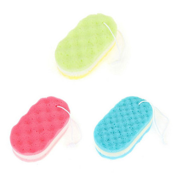 Τριών στρώσεων Μπάνιου κυμάτων σφουγγάρι Βούρτσα σώματος Καθαρισμός δέρματος Μασάζ Καθαρισμός Βούρτσα ντους Παιδική Αφρός για ενήλικες Scrub Πετσέτα Σχοινί
