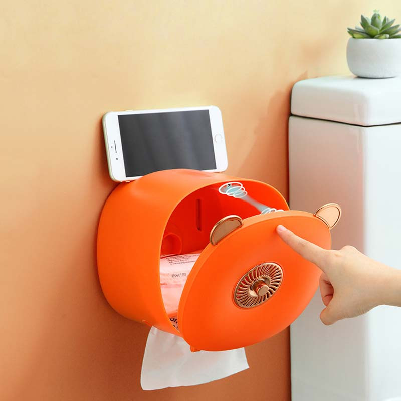 Tualetes papīra turētāja statīvs pie sienas stiprināms papīra dvieļu dozatora turētājs Ūdensnecaurlaidīgs salvešu kastes tualetes ruļļa turētājs tualetes papīram