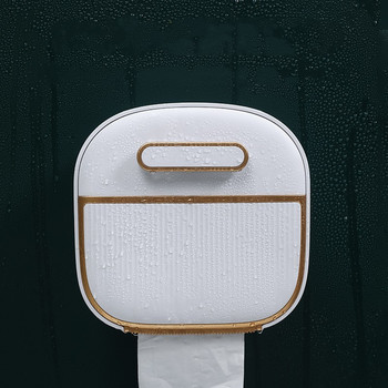 Държач за тоалетна хартия Контейнер Многофункционална кутия за кърпички Органайзер за баня Чекмедже Ролка Съхранение на хартия Аксесоари за стенен монтаж