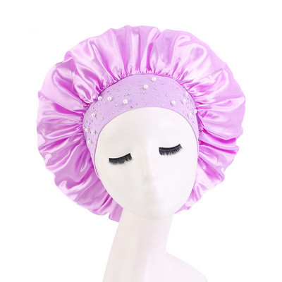 Jauna satīna kalnu strēles guļoša sieviešu cepure nakts miega dušas cepure Matu kopšanas salons aplauzums galvas saite Musulmaņu hidžaba galvas pārsegs