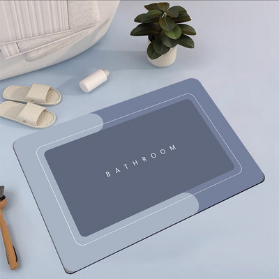Super upijajuća prostirka za kupaonicu Gumena kupaonska prostirka Neklizajuća Ulazna prostirka Nappa koža Podne prostirke WC tepih Kuhinjske prostirke