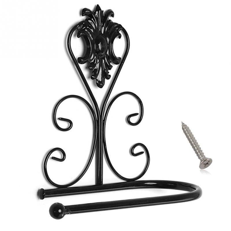 Βάση χαρτιού υγείας Κλασικά αξεσουάρ μπάνιου Vintage σιδερένια βάση για ρολό χαρτί υγείας Βάση μπάνιου Βάση τοίχου Διακόσμηση μπάνιου