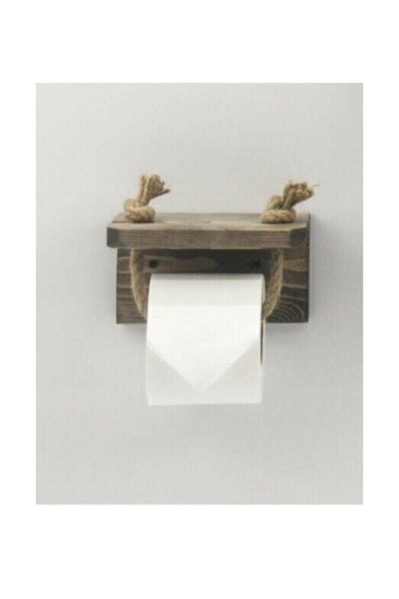 Zemniecisks masīvkoka džutas aukliņu dvieļu turētājs vannas istabas komplekts wc vannas istabas mēbeļu aksesuārs, kas papildina izstrādājumu