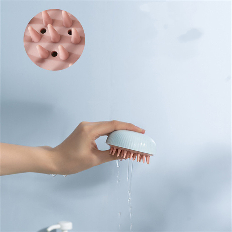Silikonska glava Tijelo Četka za masažu vlasišta Silikonska četka za šampon Češalj za pranje kose Četka za tuširanje Kupanje SPA masaža Četka za kupanje