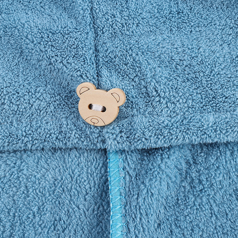 Mikrošķiedras bieza koraļļu vilna, absorbējošs ātri žūstošs vāciņš, sieviešu maisiņš, turbāna dušas vāciņš, mājsaimniecības sauso matu dvielis