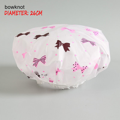 Dušas Cepurīte Bieza Elastīga Vannas Cepure Vannas cepure sievietēm Frizētava Dot Ūdensizturīga Vannas istabas Produkti Vannas istabas piederumi