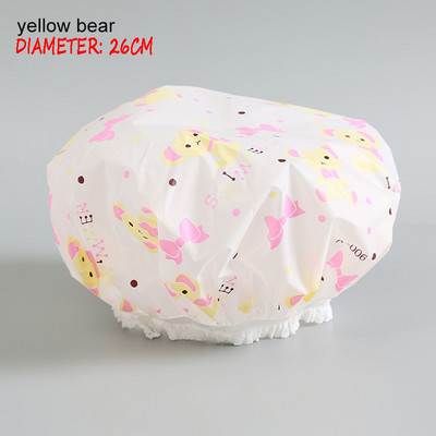 Dušas Cepurīte Bieza Elastīga Vannas Cepure Vannas cepure sievietēm Frizētava Dot Ūdensizturīga Vannas istabas Produkti Vannas istabas piederumi