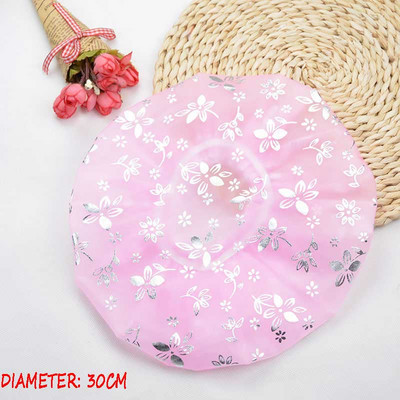 Dušas Cepurīte Bieza Elastīga Vannas Cepure Vannas cepure sievietēm Frizētava Dot Ūdensizturīga Vannas istabas Produkti Vannas istabas piederumi