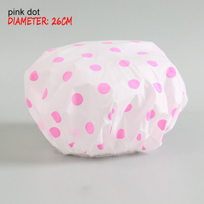 Dušas Cepurīte Bieza Elastīga Vannas Cepure Vannas cepure sievietēm Frizētava Dot Ūdensizturīga Vannas istabas Produkti Vannas istabas piederumi