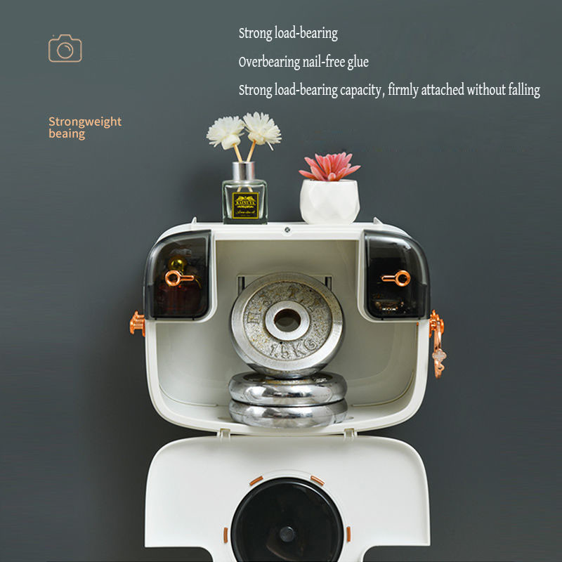 Plaukts tualete Mājas bezmaksas Punch Creative Ūdensizturīgs vienreizējās lietošanas sejas dvieļu auduma kastīte Kosmētikas kastīte 360° ieskauj slēgta Waterpro