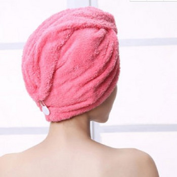 K-STAR Microfiber Lady Man Turban Super Absorbent Hair Drying Lady Soft Shower Cap Wrap Bathing Tools Хавлия за баня