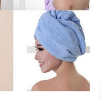 K-STAR Microfiber Lady Man Turban Super Absorbent Hair Drying Lady Soft Shower Cap Wrap Bathing Tools Хавлия за баня