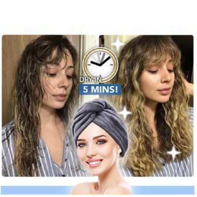 K-STAR Ženski turban od mikrovlakana Super upijajuće sušenje kose Mekana ženska kapa za tuširanje Umotavanje Alati za kupanje Ručnik za kupanje