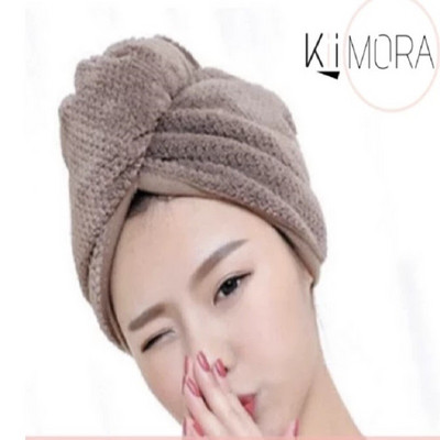 K-STAR Ženski turban od mikrovlakana Super upijajuće sušenje kose Mekana ženska kapa za tuširanje Umotavanje Alati za kupanje Ručnik za kupanje