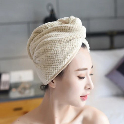 K-STAR Ženski turban od mikrovlakana Super upijajuće sušenje kose Mekana ženska kapa za tuširanje Umotavanje Alati za kupanje Ručnik za kupanje