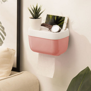 Sienas tualetes papīra turētājs Ūdensnecaurlaidīgs, biezs un izturīgs plauktu paliktnis Ruļļa papīra dvieļu turētājs Divslāņu uzglabāšanas kastes paplāte