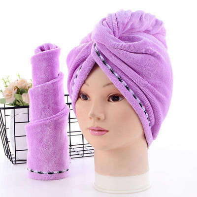 Žāvēšanas matu dvielis Dry Hair Cap Mikrošķiedras Matu Žāvēšanas Wrap Spēcīgs Ūdens Uzsūcējs Trīsstūris Dušas Cepure Noslaukot Matu Dvieļu rīks