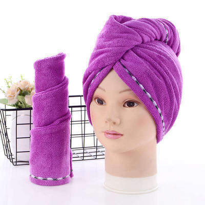 Žāvēšanas matu dvielis Dry Hair Cap Mikrošķiedras Matu Žāvēšanas Wrap Spēcīgs Ūdens Uzsūcējs Trīsstūris Dušas Cepure Noslaukot Matu Dvieļu rīks