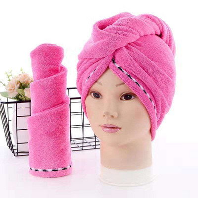 Žāvēšanas matu dvielis Dry Hair Cap Mikrošķiedras Matu Žāvēšanas Wrap Spēcīgs Ūdens Uzsūcējs Trīsstūris Dušas Cepure Noslaukot Matu Dvieļu rīks