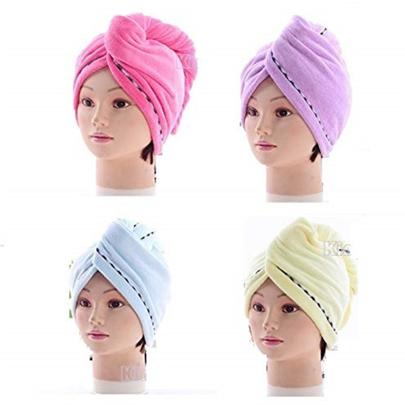 Žāvēšanas matu dvielis Dry Hair Cap Mikrošķiedras Matu Žāvēšanas Wrap Spēcīgs Ūdens Uzsūcējs Trīsstūris Dušas Cepure Noslaukot Matu Dvieļu rīks