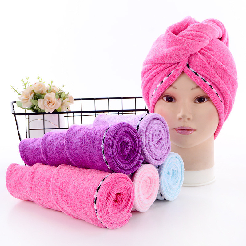 Žāvēšanas matu dvielis Dry Hair Cap Mikrošķiedras Matu Žāvēšanas Wrap Spēcīgs Ūdens Uzsūcējs Trīsstūris Dušas Cepure Noslaukot Matu Dvieļu rīks