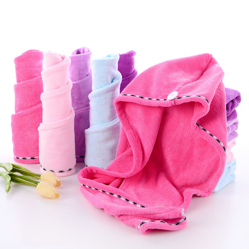 Žāvēšanas matu dvielis Dry Hair Cap Mikrošķiedras Matu Žāvēšanas Wrap Spēcīgs Ūdens Uzsūcējs Trīsstūris Dušas Cepure Noslaukot Matu Dvieļu rīks