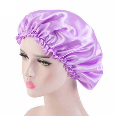 Äsja satiinist ööjuuksemüts naiste soliidne magamismüts Sleep Care Bonnet öökapp naistele Unisex Cap Cheveux Nuit