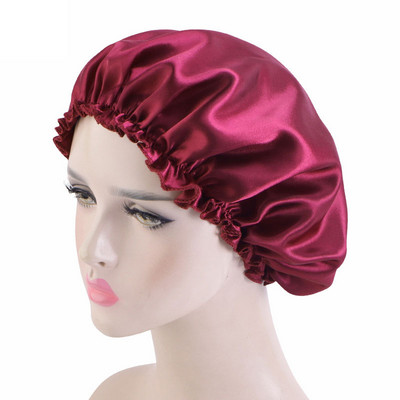 Äsja satiinist ööjuuksemüts naiste soliidne magamismüts Sleep Care Bonnet öökapp naistele Unisex Cap Cheveux Nuit