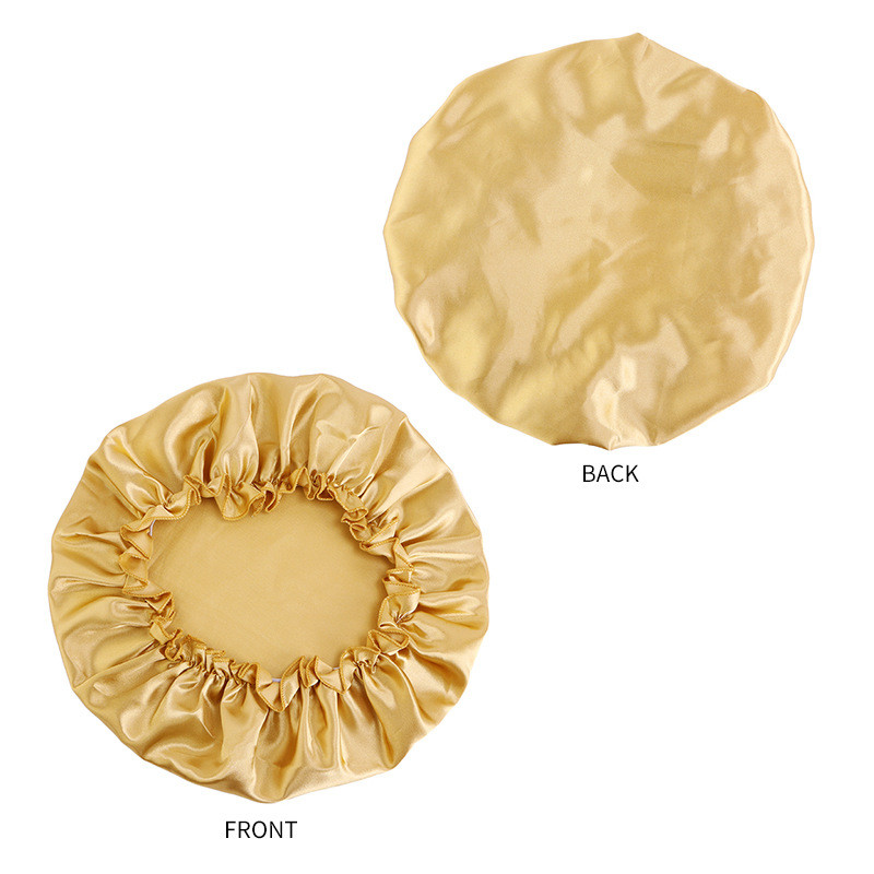Nova satenska noćna kapa za kosu Ženska jednobojna kapa za spavanje Sleep Care Bonnet Noćna kapa za žene Unisex kapa Cheveux Nuit