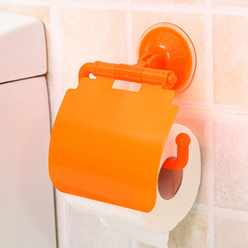 Монтиран на стена пластмасов вендуза държач за ролка тоалетна хартия за баня Аксесоари за баня държач за тоалетна хартия