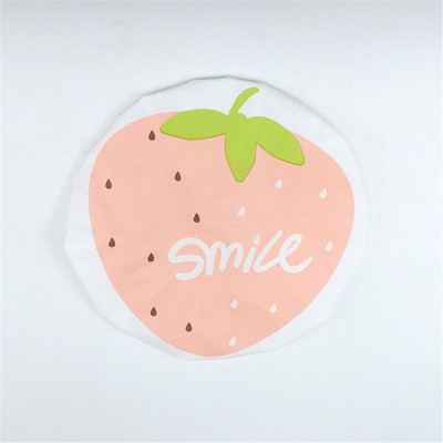 1 PC Cute Fruit Sleep Cap Sadzīves preces Atkārtoti lietojami sabiezināti ūdensizturīgi elastīgi galvas matu pārklāji Vannas istabas piederumi