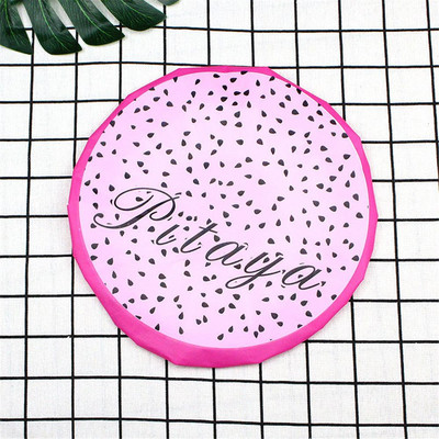 1 PC Cute Fruit Sleep Cap Sadzīves preces Atkārtoti lietojami sabiezināti ūdensizturīgi elastīgi galvas matu pārklāji Vannas istabas piederumi