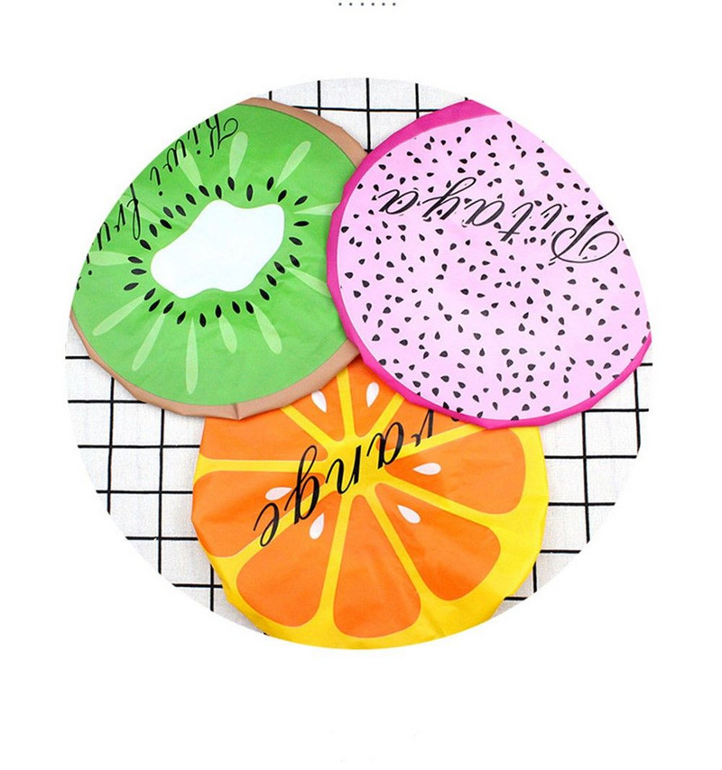 1 PC Cute Fruit Sleep Cap Sadzīves preces Atkārtoti lietojami sabiezināti ūdensizturīgi elastīgi galvas matu pārklāji Vannas istabas piederumi