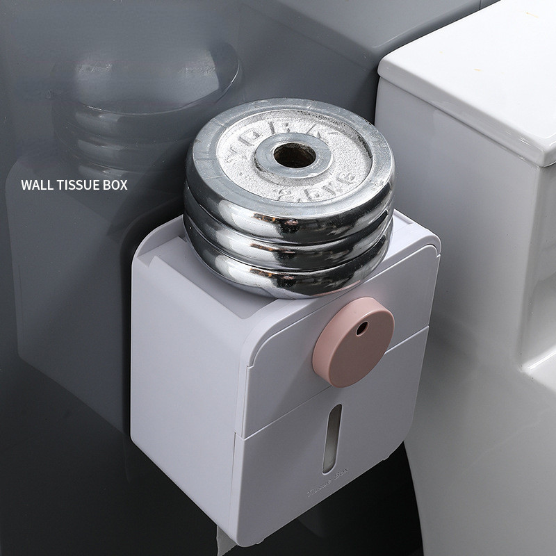 Pie sienas stiprināms tualetes papīra turētājs Ūdensizturīgs tualetes papīra uzglabāšanas kastes paplāte Papīra dvieļu dozators salvešu kaste Vannas istabas piederumi
