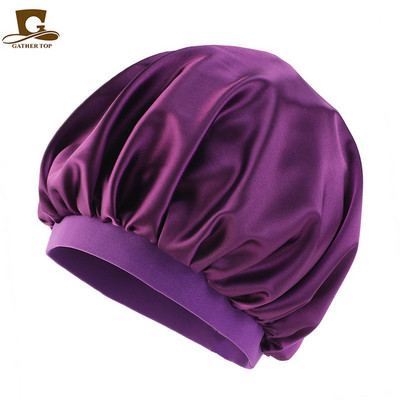 1 tk Dušimütsid Mood lairiba Satiinist Kapotiga Juuksemüts Öine magamismüts Turban naistele Tüdrukutele Täiskasvanud Elastne