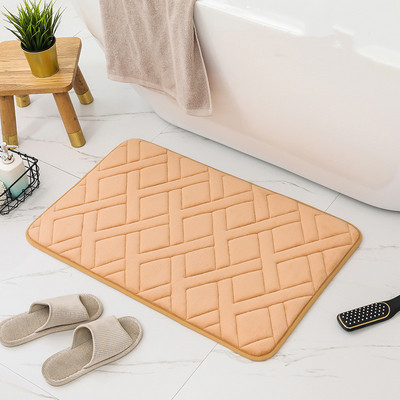 Inyahome Soft Step Premium Memory Foam vannas istabas paklājs, īpaši uzsūcošs, neslīdošs, mazgājams mašīnā, ātri nožūstošs vannas paklājs vannas istabas paklājs