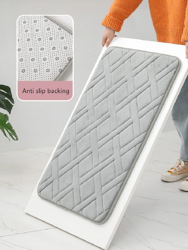 Inyahome Soft Step Premium Memory Foam vannas istabas paklājs, īpaši uzsūcošs, neslīdošs, mazgājams mašīnā, ātri nožūstošs vannas paklājs vannas istabas paklājs